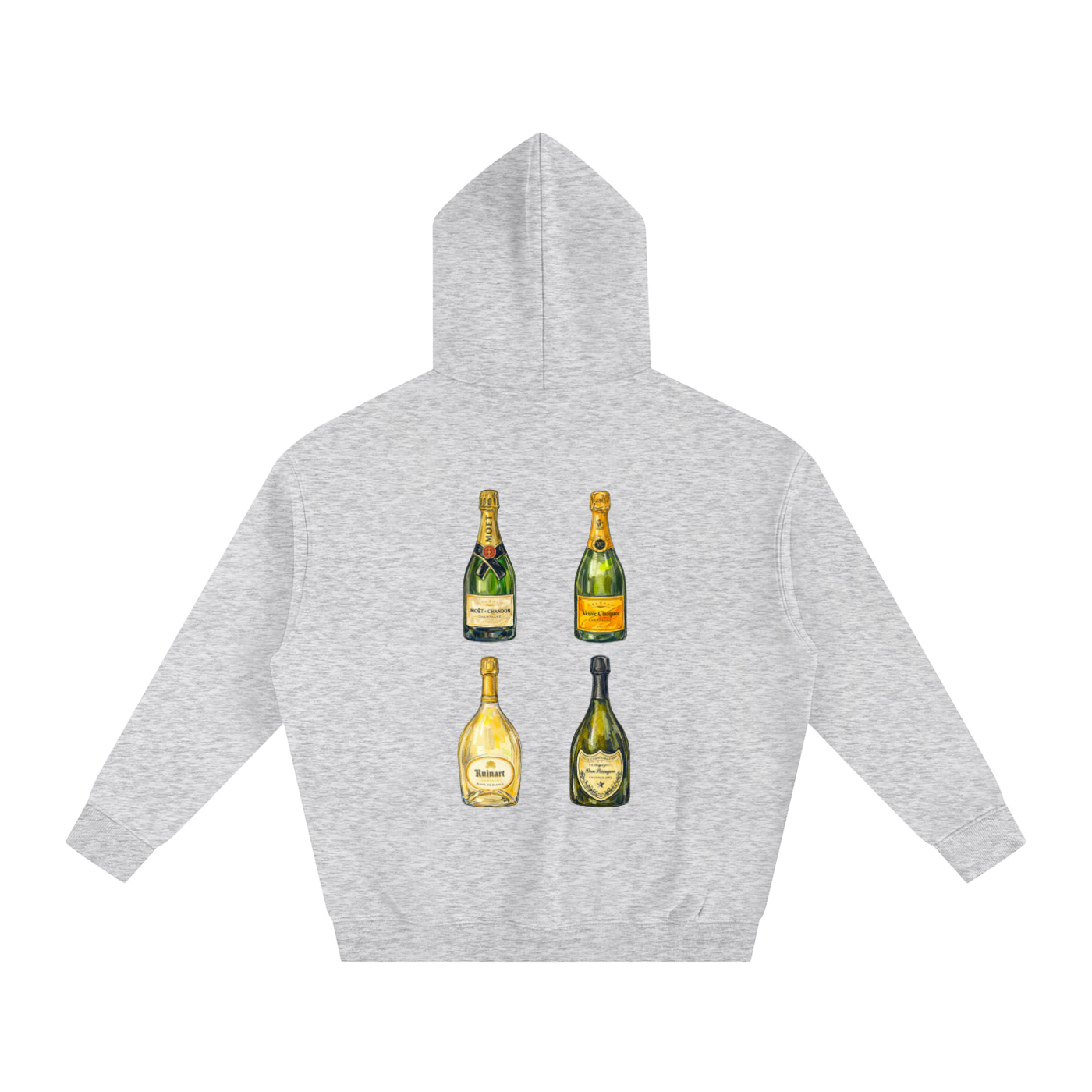 sweat à capuche édition champage FIBONNACI series DRAWING