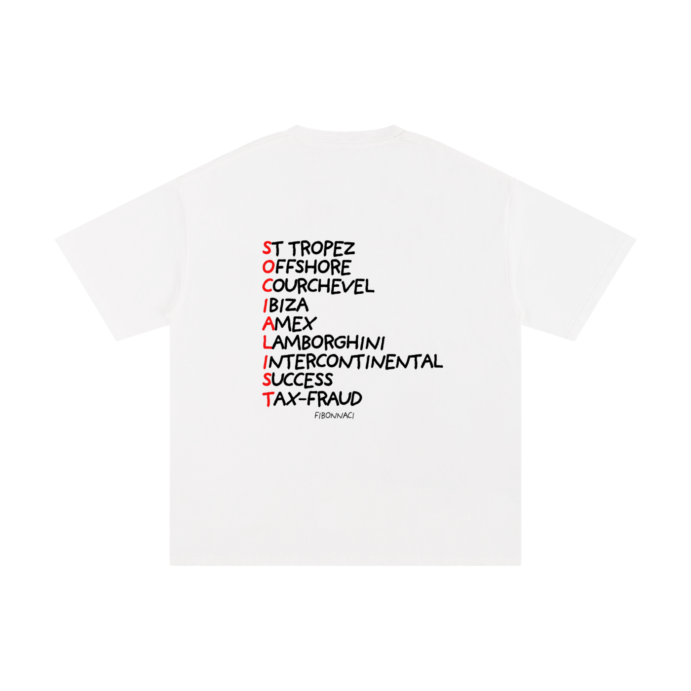 « SOCIALIST »SHIRT By Fibonnaci.