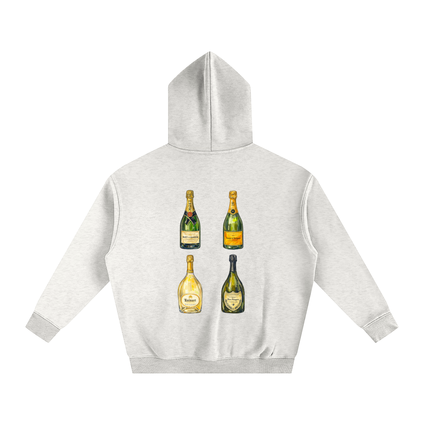 sweat à capuche édition champage FIBONNACI series DRAWING