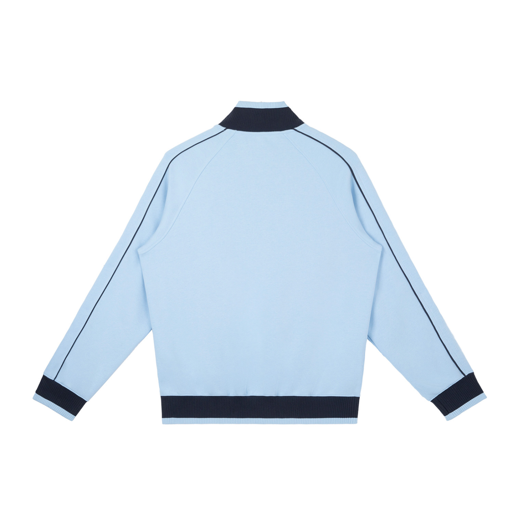 Color Block Raglan Sleeve Zip Track Jacket