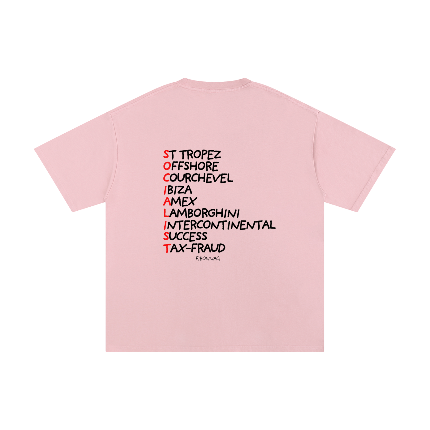 « SOCIALIST »SHIRT By Fibonnaci.