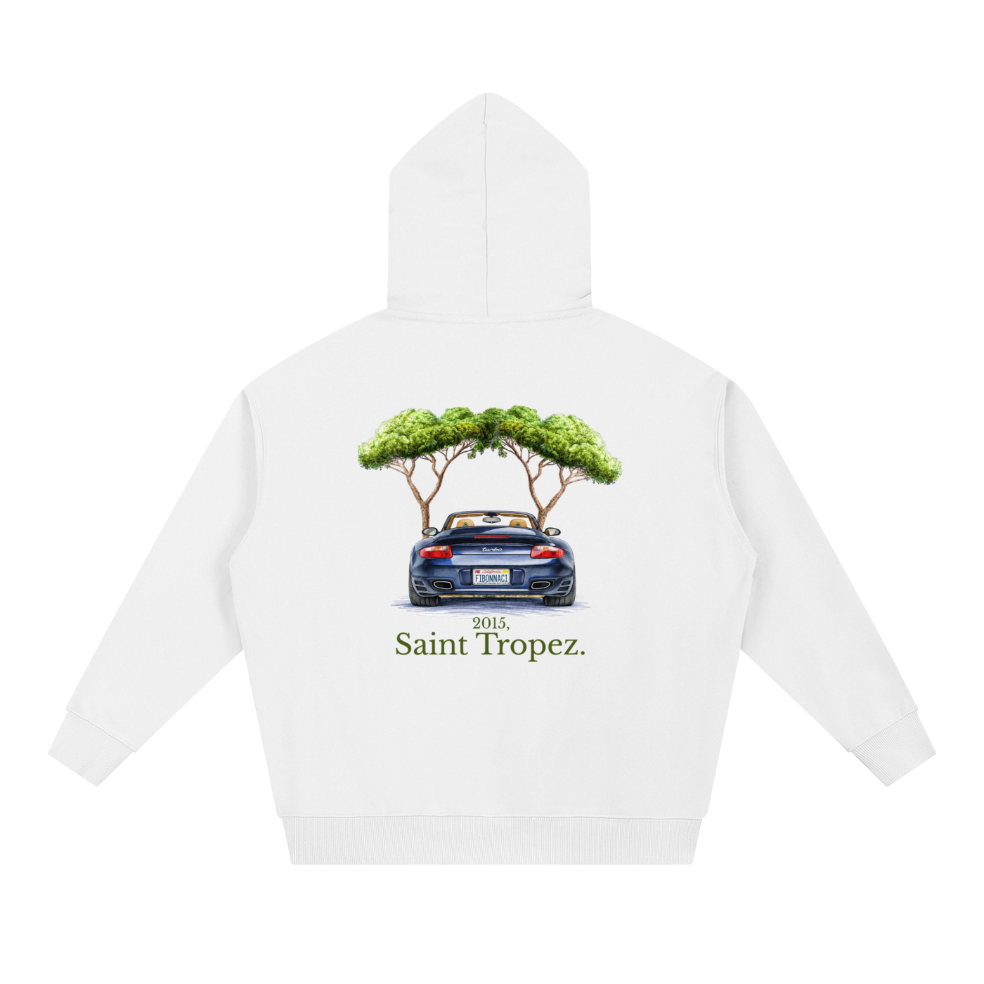 The hoodie"997 turbo St Tropez" By FIBONNACI