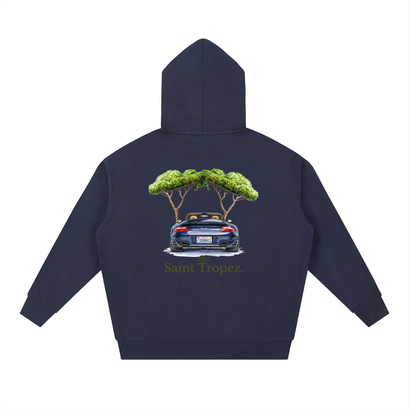 The hoodie"997 turbo St Tropez" By FIBONNACI