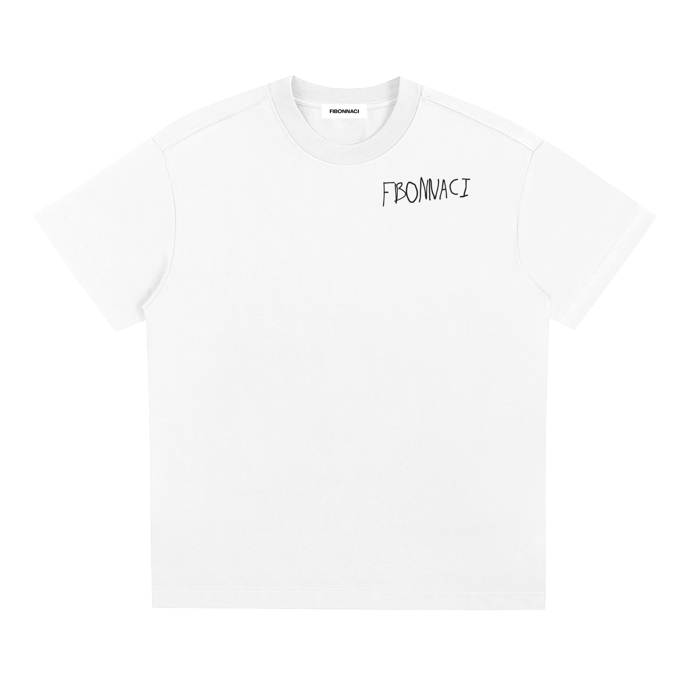 t-shirt en coton FIBONNACI drawing series