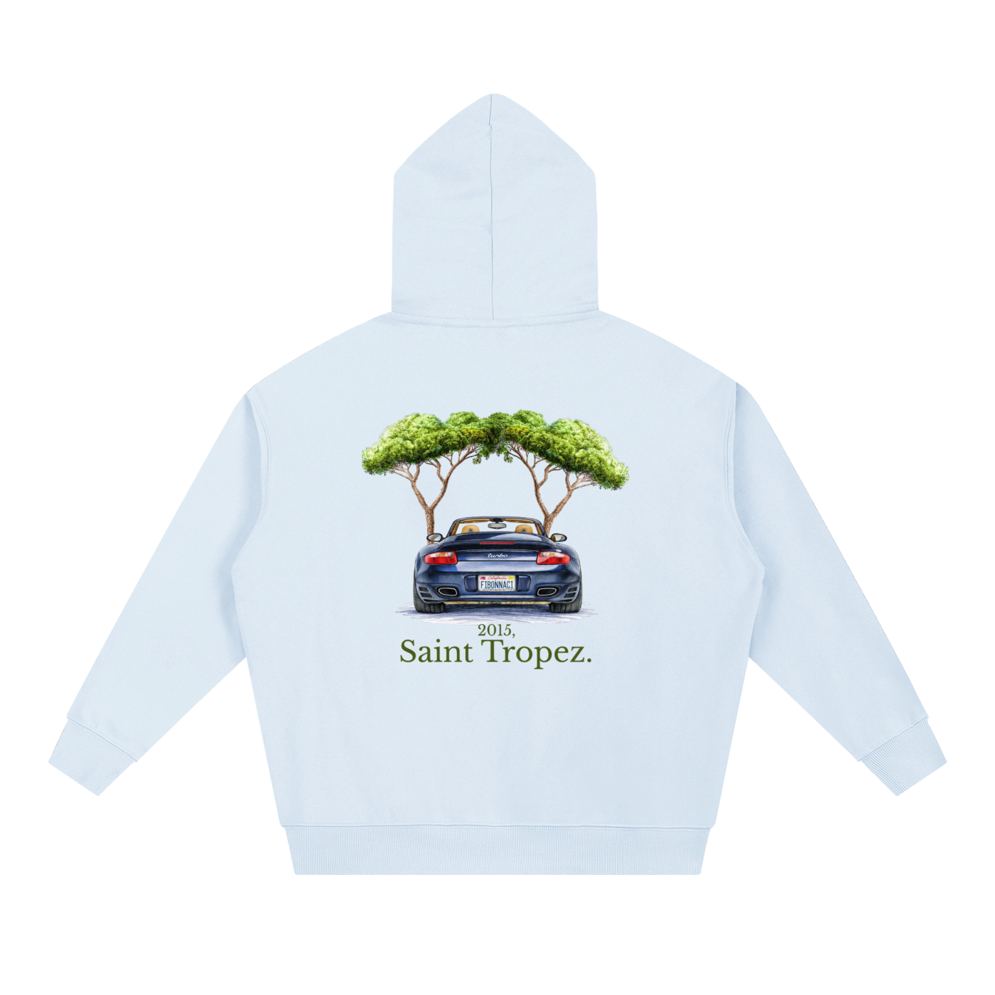 The hoodie"997 turbo St Tropez" By FIBONNACI