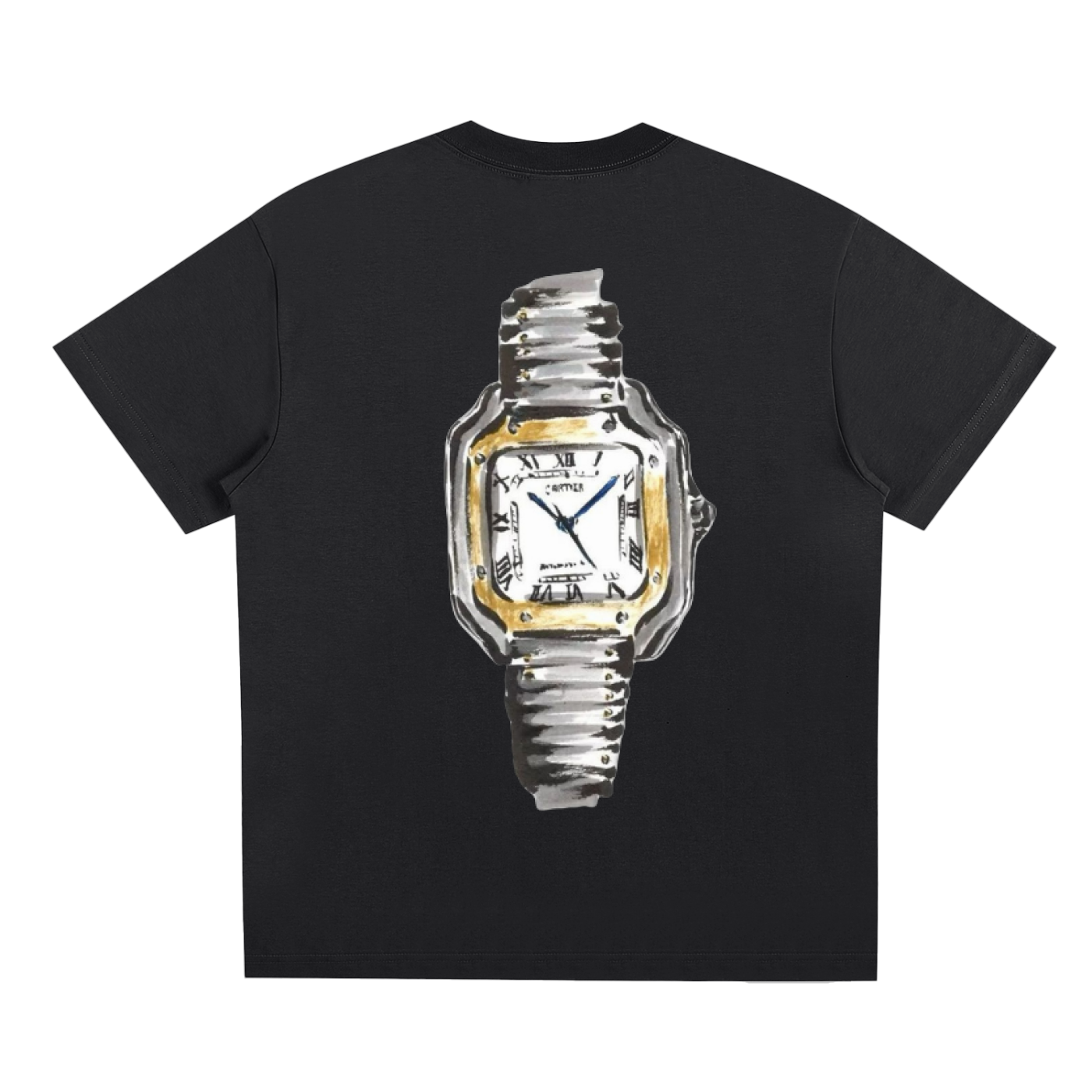 t shirt en coton series FIBONNACI drawing