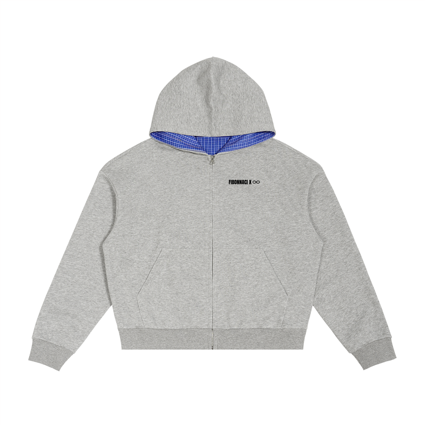 FIBONNACI (Infinity Series) zip à quadrillage