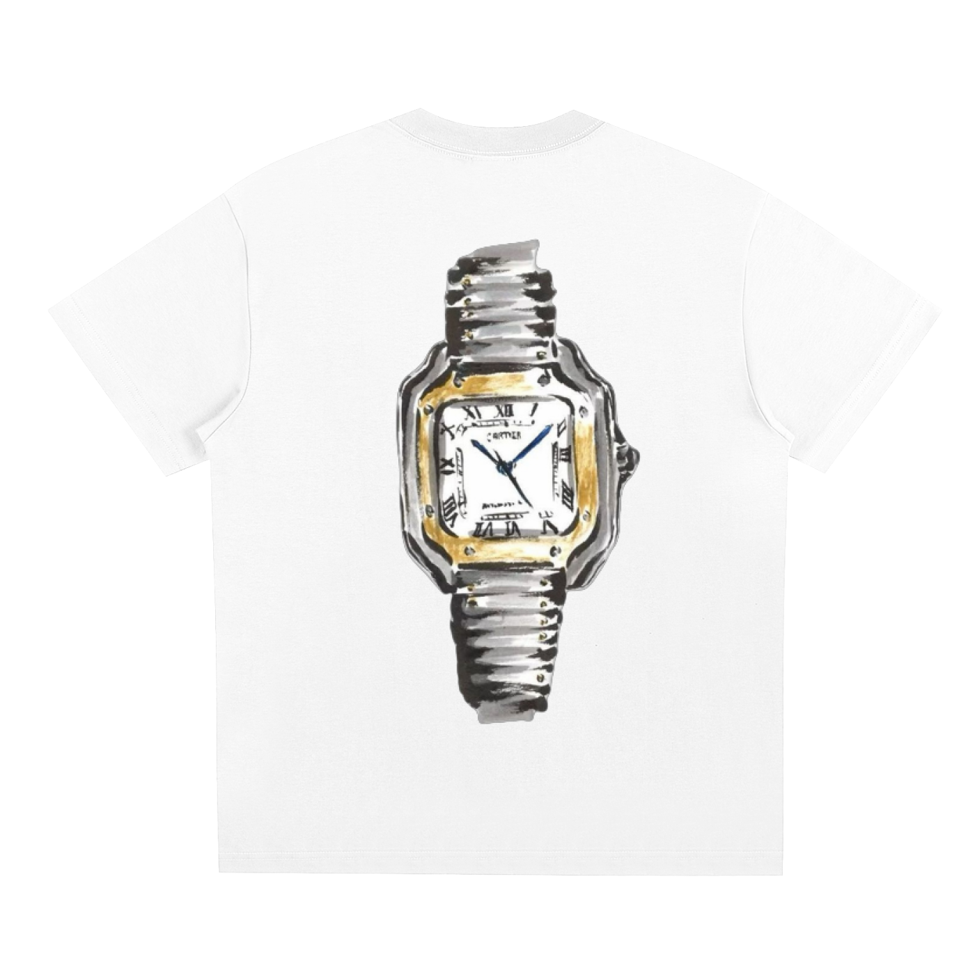 t shirt en coton series FIBONNACI drawing